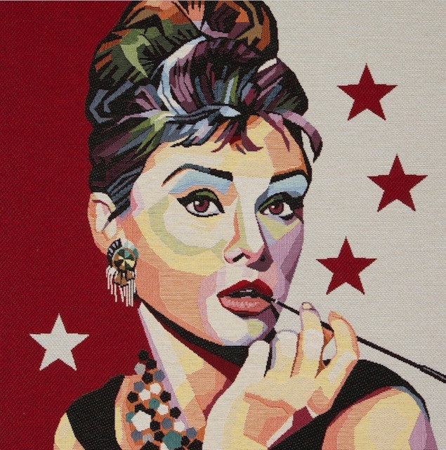 Gobelin Panel ''Audrey Hepburn''