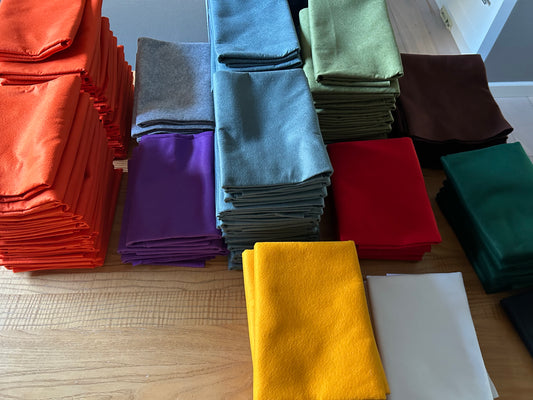 10x Filt i Poser Ass. Farver italiensk filt